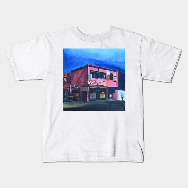 Pink Building, Birmingham, England Kids T-Shirt by golan22may